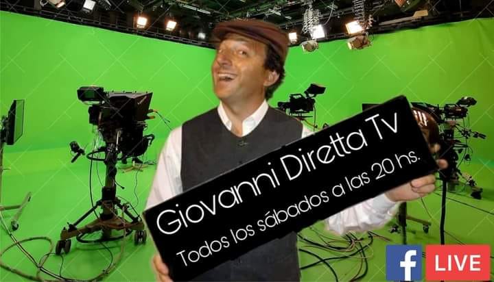 Giovanni Diretta TV es un programa semanal que ofrece un show musical gratuito en vivo todos los sábados desde Facebook Live.